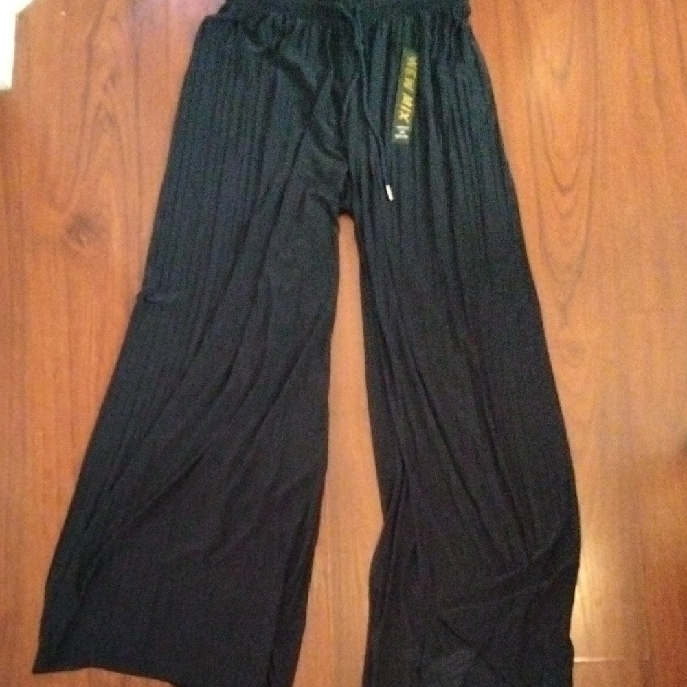 New Mix Navy Wide-Leg Pants